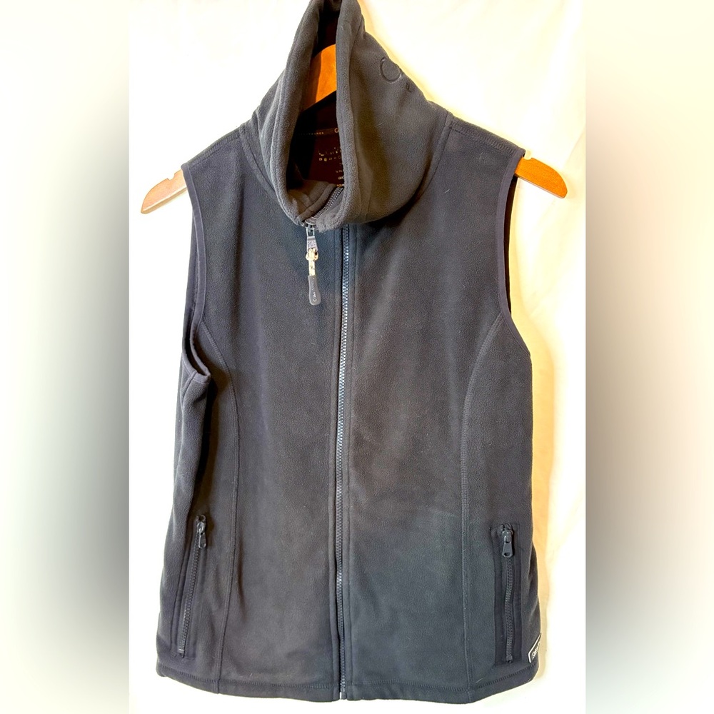 Calvin Klein  Black Performance Fleece Vest Size Large